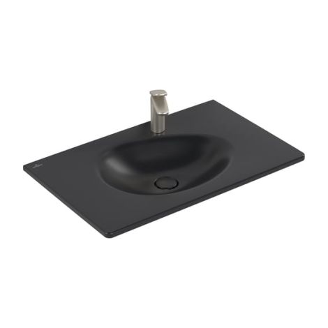 Villeroy&Boch Antao umywalka wpuszczana w blat 80 x 50 cm  z CeramicPlus, kolor pure black 4A7581R7 4A7581R7 od 
