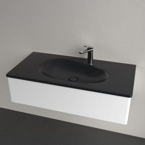 Villeroy&Boch Antao umywalka wpuszczana w blat 100 x 50 cm  z CeramicPlus, kolor pure black 4A76A2R7 4A76A2R7 od 