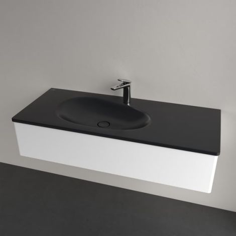 Villeroy&Boch Antao umywalka wpuszczana w blat 120 x 50 cm  z CeramicPlus, kolor pure black 4A77L2R7 4A77L2R7 od 