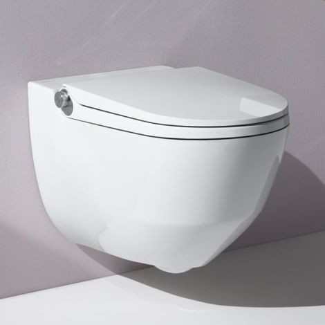 LAUFEN Cleanet Riva toaleta myjąca wisząca 60 x 35,5 cm z deską WC z CleanCoat (LCC), kolor  biały H8206914000001 H8206914000001 od 