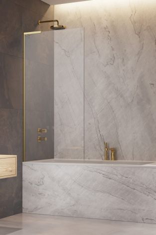 Radaway Modo SL PNJ II parawan nawannowy jednoczęściowy Prawy 90 cm złoty szczotkowany 10316090-99-01R 10316090-99-01R od 