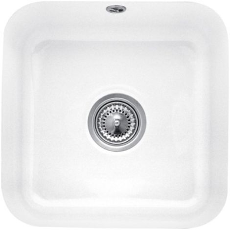 VILLEROY&BOCH Cisterna 50 Zlewozmywak podblatowy, 44,5 x 44,5 cm, biały z powłoką ceramicplus 670302R1 670302R1 A od 