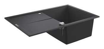 GROHE-K400 Zlewozmywak kompozytowy z ociekaczem 78x50 cm, czarny granit 31639AP0 31639AP0 od 