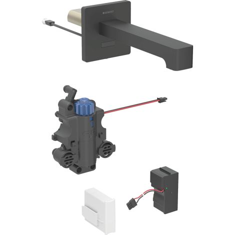 GEBERIT Brenta Bateria umywalkowa ścienna L22 kolor czarny mat 116297141 116.297.14.1 od 