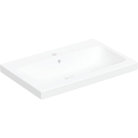 GEBERIT iCon Light Umywalka stawiana na blat 75 X 48 cm, biała z powłoką KeraTect 501848002 501.848.00.2 od 