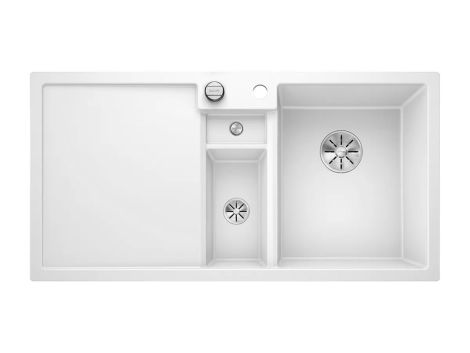 BLANCO COLLECTIS 6 S Silgranit zlewozmywak 100x51 cm komopra prawa, korek auto., InFino, wkład z pokrywką, biały 523348 523348 od 