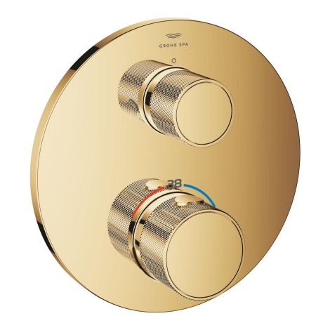 GROHE-Atrio Private Collection Termostatyczna bateria prysznicowa do obsługi dwóch wyjść wody, pokrętła z nakładką cool sunrise 24396GL0 24396GL0 od 