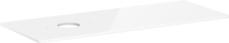 HANSGROHE Xelu Q Blat 136 x 55 cm z wycięciem po lewej stronie pod umywalkę nablatową bez otworu na baterię biały wysoki połysk 54116050 54116050 od 