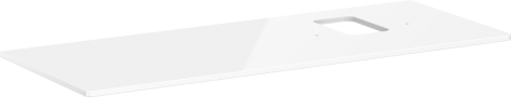 HANSGROHE Xelu Q Blat 136 x 55cm z wycięciem po prawej stronie pod umywalkę nablatową z otworem na baterię biały wysoki połysk 54124050 54124050 od 
