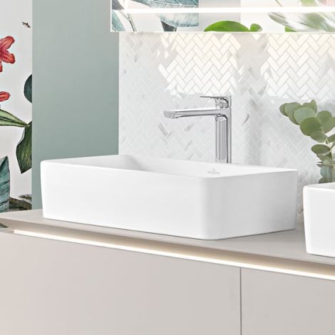 Villeroy&Boch Collaro umywalka nablatowa 56 x 36 cm stone white CeramicPlus 4A2056RW 4A2056RW od 