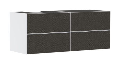 HANSGROHE Xevolos E Szafka pod szlifowaną umywalkę wpuszczaną w blat/nablatową po lewej stronie z 4 szufladami 137 x 55cm, biały mat 54236660 54236660 od 
