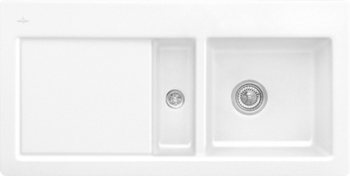VILLEROY&BOCH Subway 60 Zlewozmywak do wbudowania ( P ), 100 x 51cm, biały z powłoką ceramicplus 671201R1 671201R1 od 