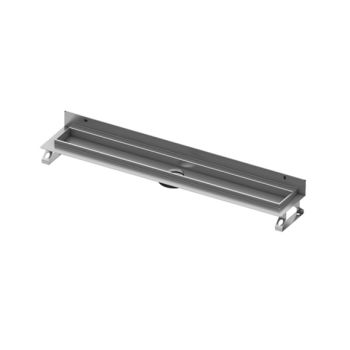 TECE drainline Rynna prosta, z wygiętym kołnierzem, długość rynny 1000 mm, długość rynny z kołnierzem 1011mm 601001 601001 od 