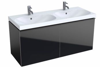 GEBERIT Acanto Szafka pod umywalkę 119 x 53,5 cm, korpus lakierowany czarny mat 500613161 500.613.16.1 od 