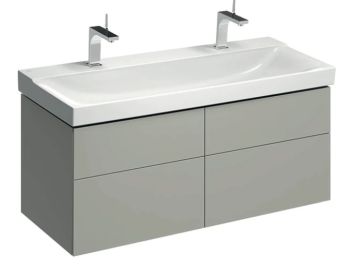 GEBERIT Xeno2 Szafka pod umywalkę 120 cm, 4 szuflady, ciepły szary mat 500518001 500.518.00.1 od 