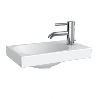 GEBERIT ACANTO umywalka 40 x 25 cm z otworem po prawej stronie biała z powłoka KeraTec 500635018 500635018 od 