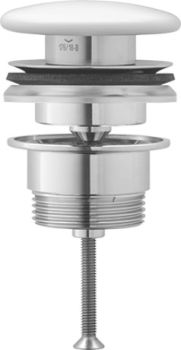 DURAVIT Zawór Push-Open do umywalek z przelewem, korek ceramiczny biały połysk 0050790000 0050790000 od 