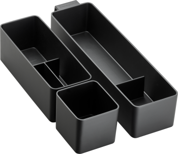 HANSGROHE IntraStoris Zestaw pojemników podstawowych 10 x 34,5 cm czarny mat  54224670 54224670 od 