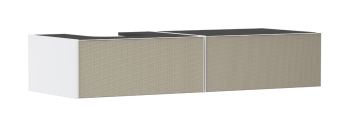 HANSGROHE Xevolos E Szafka pod szlifowaną umywalkę wpuszczaną w blat/nablatową po lewej stronie z 2 szufladami 137 x 55cm, biały mat 54319390 54319390 od 