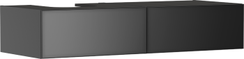 HANSGROHE Xevolos E Szafka pod szlifowaną umywalkę wpuszczaną w blat/nablatową po lewej stronie z 2 szufladami 137 x 55cm, szary łupek matowy 54321770 54321770 od 