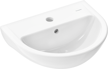 HANSGROHE GladeLake S Mała umywalka wisząca 45 x 37 cm z otworem na baterię, z przelewem biały 60100450 60100450 od 